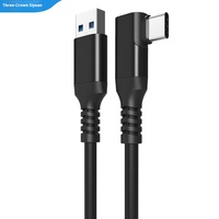 Câble de liaison VR en alliage d'aluminium compatible avec Oculus Quest 3/2, charge rapide, type-C, connecte ordinateur, caméra, lunettes, casque VR