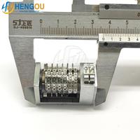 Machine de numérotation à 6 chiffres 4x8 entièrement en acier inoxydable, police romaine, numérotation inversée 98765... 2 chiffres encastrables