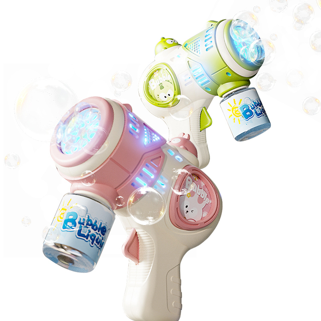 Custom Cute Cartoon Bubble Machine Rabbit Animal Shape Bubble Water Gun Outdoor Indoor Children Play Toys