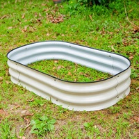 Bac à plantes surélevé en métal galvanisé pour légumes, jardinières surélevées