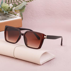 Gafas de sol con montura cuadrada de My Brand para mujer, lentes de PC UV400, montura negra, gafas de protección solar para exteriores - Product Image 1