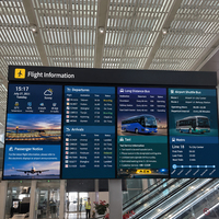 Pantalla de Video Wall LCD de 46 Pulgadas y 3.5 mm, Full HD, Gráficos de Animación, Solución para Centros de Comando de Monitoreo de Seguridad Industrial en Interiores
