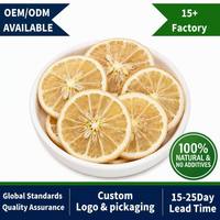OEM Gedroogde Groenten 100% Pure Natuurlijke Vriesgedroogde Citroenschijfjes Zonder Suiker Gedroogde Gele Citroen voor Fruitthee Gedroogd Fruit