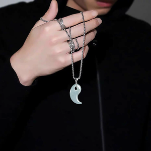 Natural <b>emerald</b> chime <b>pendant</b> in three-dimensional form, ice-grade jade jewelry <b>pendant</b>, S925 silver necklace - Product Image 4