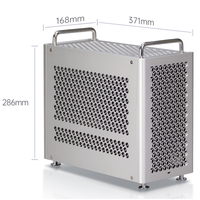 ZZEW B2Pro Mid Tower Micro ATX Aluminum Case Side Panel Window for Desktop Computer Supports Matx/Atx/Sfx Power Supply 240mm