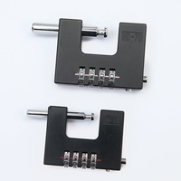 Cadenas rectangulaire sécurisé avec serrure à combinaison en alliage de zinc