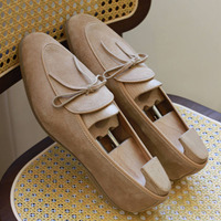 Nouvelle conception, mocassins respirants pour hommes grande taille, en cuir de vache véritable, formels, pour le bureau, la carrière, OEM, ODM, logo personnalisé