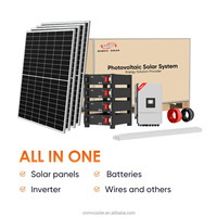 Vente en gros de batterie d'onduleur Deye Longi Jinko Panneau solaire 5-8kW Kit complet de système solaire hybride avec accessoires gratuits