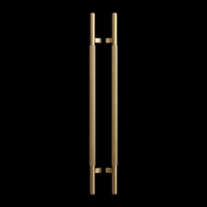 Mains courantes de porte en acier inoxydable et bois personnalisées Poignées de porte en verre de style chinois moderne pour porte coulissante en bois - Product Image 6