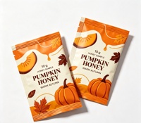 Sachets refermables à petite taille avec ligne de déchirement, sacs en plastique imprimés sur mesure, sachets en aluminium avec pelliculage mat pour le miel