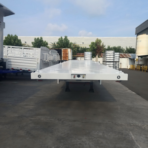 Heavy Duty 3 Axle Flatbed Semi <b>Trailer</b> with High Strength Steel for Long Haul - Product Image 4
