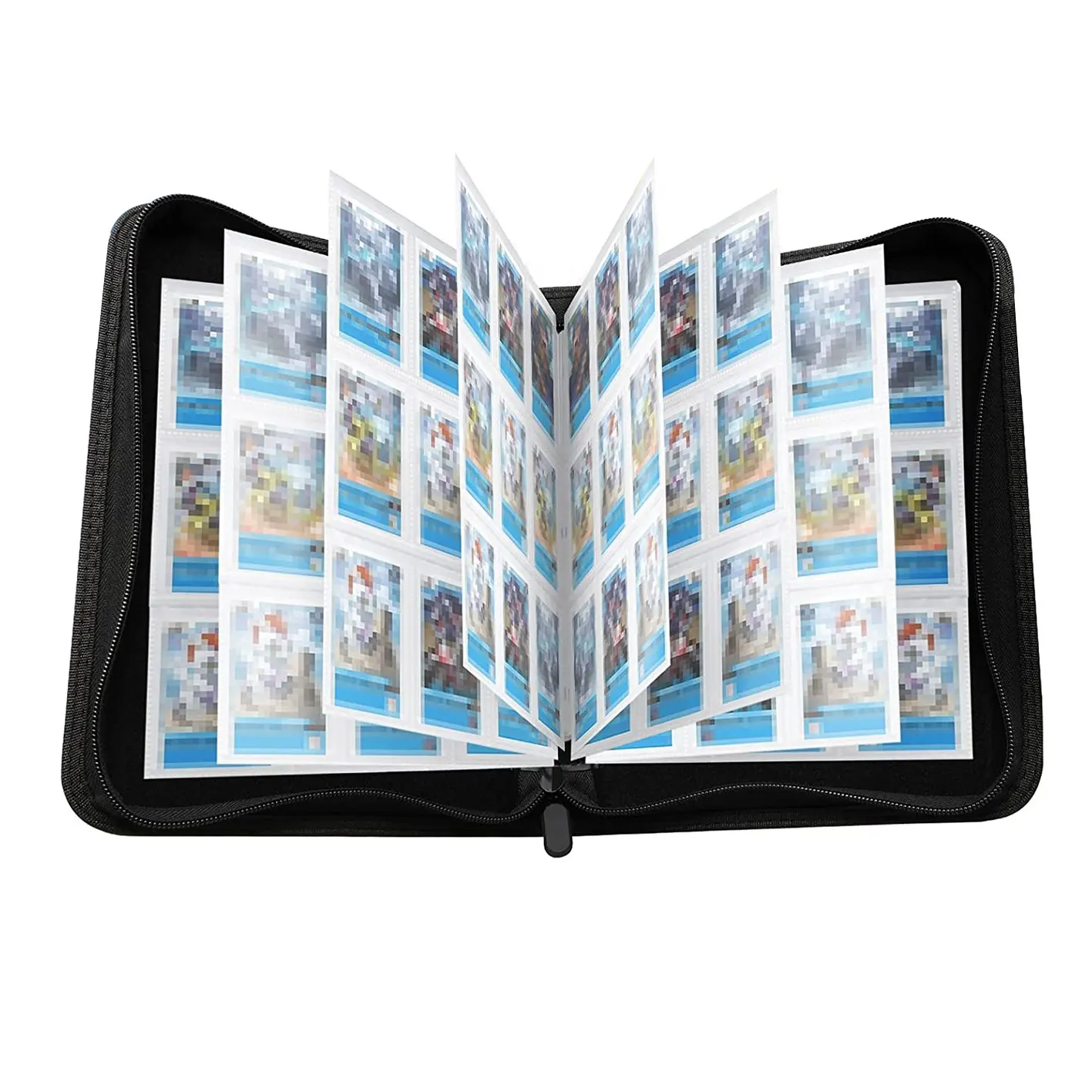 Menyesuaikan Logo Pu kulit Binder kartu koleksi perdagangan Album kartu permainan buku buku Binder dengan 9 kantong