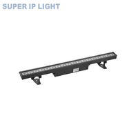Barre LED murale à contrôle segmenté IP65 18x10W RGBW 4-en-1 pour éclairage de scène extérieur DMX, directement de l'usine