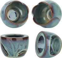 Diffuseur d'aromathérapie moderne d'huiles essentielles avec 2 supports en céramique, bougies chauffe-plat ou bougies, décoration d'intérieur, pendaison de crémaillère, lavande parfumée