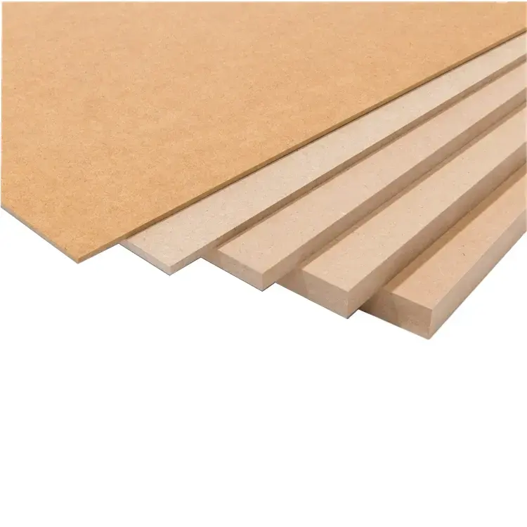 3 mm 6 mm 9 mm 12 mm 15 mm 18 mm ucuz fiyat E1 sınıf 680 KG/ CBM çift taraflı melamin MDF