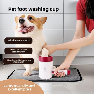Peine de silicona suave para pies, cepillo de limpieza, taza de limpieza rápida para perros y gatos, lavado de patas sucias para el hogar, taza de limpieza para mascotas - Product Image 1