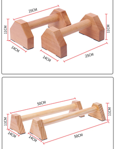 Wood <strong>Parallettes</strong> <strong>Bars</strong> Push up <strong>Bar</strong> - Product Image 5