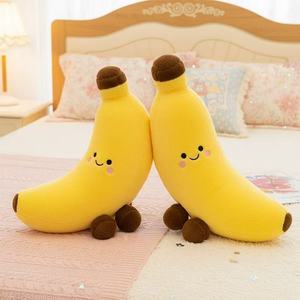 Coussin en peluche banane mignon et souriant, jouet en peluche doux en forme de fruit, coussin en peluche banane Kawaii, décoration pour la maison et la chambre, cadeau pour enfants - Product Image 5