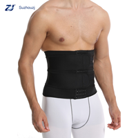 Ceinture de sudation abdominale pour hommes à 6 boutons, à double boucle auto-agrippante, en chloroprène, pour l'absorption de la transpiration et le remodelage de la taille