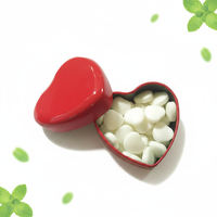Bonbons pressés acidulés fruités Hot Lips en forme de lèvres, 20g, certifiés HALAL et HACCP, sans sucre, saveur menthe, sachet rose