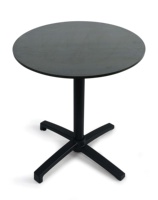 Table basse moderne en métal avec dessus compact en mélamine Bar mobile pour salon ou hôtel Table à pieds en fonte par Shop Furniture