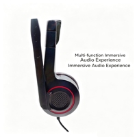 Casque audio filaire multimédia avec micro-cannette, câble de 1,8 m en ABS+PU pour l'école, la formation et l'apprentissage électronique
