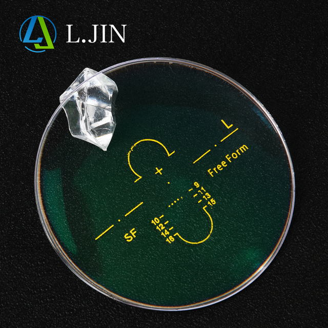 L.Jin 1.56 1.60 MR-8 Freeform Progressive Lenses SHMC Green Coating Blue Cut Lens White RX Lens UV420 Multifocal Optical Lenses
