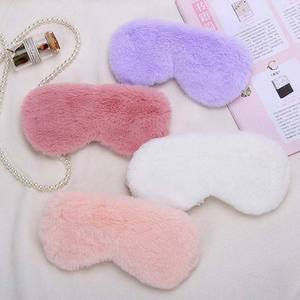 Плюшевый чехол для глаз, плюшевая пушистая Мягкая Милая маска для глаз из искусственного меха для сна - Product Image 1