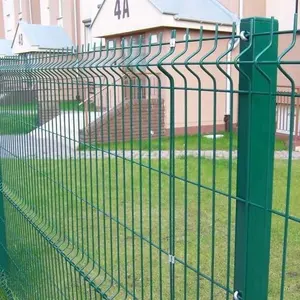 Pvc kaplı 50x200mm yüksek kaliteli 3d bükme kavisli kaynaklı tel örgü çiftlik bahçe çit paneli