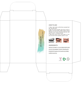 Boîte de <span class=keywords><strong>savon</strong></span> pour sourcils, boîte en étain, savonnette pour sourcils, naturelle, transparente, imperméable, 6 couleurs - Product Image 4