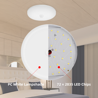 Luminaires Connectés/Plafonnier LED Intelligent à Détecteur PIR, Plafonnier LED à Détecteur de Mouvement, Plafonnier Intelligent