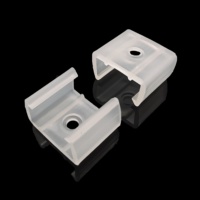 Clips de câble lumineux en plastique transparent, 10mm 14mm, 5 pièces, avec vis, bande lumineuse pour bande led