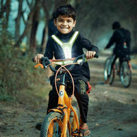 USB Veste Securite LED Rechargeable Réfléchissant Lumineux Vestes et Gilets Glow in the Dark LED Child Traffic Safety Vest Belt