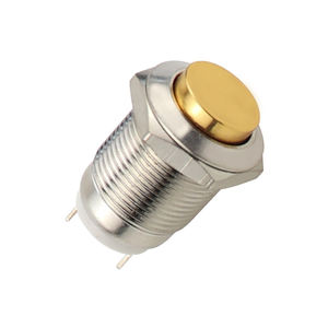 Interruptor de Botón <span class=keywords><strong>Pulsador</strong></span> Momentáneo Electrónico Impermeable de 12mm 1NO para Arranque de Coche, Bocina, Campana, Construcción Metálica - Product Image 4