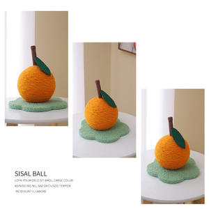 Kat Krassen Bal Oranje Kat <span class=keywords><strong>Scratcher</strong></span> Hoge Kwaliteit Kat Sisal <span class=keywords><strong>Scratcher</strong></span> <span class=keywords><strong>Cherry</strong></span> - Product Image 4