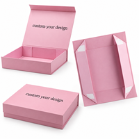 Boîte cadeau magnétique pliable de luxe personnalisée, boîte d'emballage rigide en papier pliable avec logo personnalisé pour cadeaux, vêtements, cosmétiques