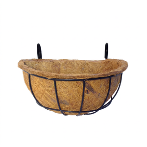 Faire briller chaque plante sur son plan |   Jardinières suspendues en fibre de coco avec cadres, crochets ou cordes d'accrochage en option pour la vente en gros - Product Image 1