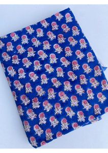 Tissu indien fait main 100% coton, broderie, respirant, léger, imprimé floral à la main, tissu brut à bas prix - Product Image 3