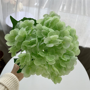 人造真触摸花大绣球花人造婚礼丝绸白色粉色绣球花 - Product Image 4