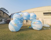 Ballon gonflable de nuage d'arche d'art gonflable de décoration de hall d'exposition de cabine gonflable de haute qualité