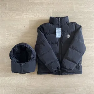Trapstar London Shooters Puffer Jacket Detachable Hood, Color Black