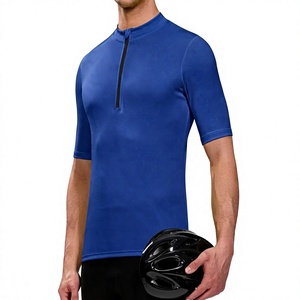 Maillot de cyclisme athlétique pour hommes, tissu extensible respirant, veste de vélo à manches longues avec design ajusté pour la course - Product Image 1