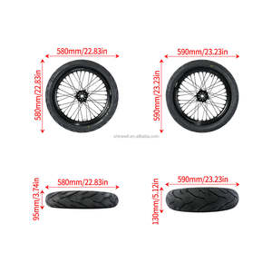 ชุดล้อหน้าหลัง Supermoto ultra Bee ขนาด <span class=keywords><strong>17</strong></span> นิ้ว สำหรับรถมอเตอร์ไซค์วิบาก Surron ล้อหน้าหลังทำจากอลูมิเนียมอัลลอยพร้อมยางสำหรับ ultra Bee - Product Image 3