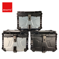 F2-MOTO Bagages en alliage d'aluminium pour moto, boîtes supérieure et arrière Ox Horn 45L, logo personnalisé, rénovation/mise à niveau, garantie de 12 mois