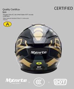 MXNRTE Maixingte 3/4 Demi <span class=keywords><strong>Casque</strong></span> Double Lentille Universel Hommes Femmes Quatre Saisons Nouvelles Personnalités Visière Motocyclistes Enfants - Product Image 6