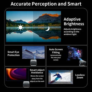 Projecteur H10 Portable 1080P 500 Lumens ANSI 4K Cinéma à Domicile Smart Home Theatre Android 11 Projecteur - Product Image 4