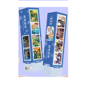 Genshin Impact Demon Slayer Anime Poster Comic Con kertas Poster kotak kartun karakter cetak warna