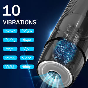 Hot Selling Seksspeeltjes 7 + 1 Frequentie 4 Cm Telescopische Rotatie Abs + Tpe Penis Stimulator Masturbatie Cup Sextoy Leverancier - Product Image 3