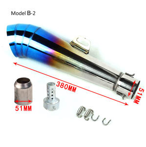 GY6 CG150 CB400 Cafe Racer <span class=keywords><strong>tubo</strong></span> <span class=keywords><strong>de</strong></span> <span class=keywords><strong>altavoz</strong></span> <span class=keywords><strong>de</strong></span> acero inoxidable UTV/ ATV/bicicleta <span class=keywords><strong>de</strong></span> Calle/<span class=keywords><strong>tubo</strong></span> silenciador <span class=keywords><strong>de</strong></span> <span class=keywords><strong>escape</strong></span> <span class=keywords><strong>de</strong></span> motocicleta todoterreno - Product Image 3