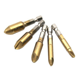 Extracteur de douilles Mr Drill 0 1 2 3 4 #   Jeu d'outils pour retirer les vis endommagées à tige hexagonale de 6,35 mm - Product Image 4